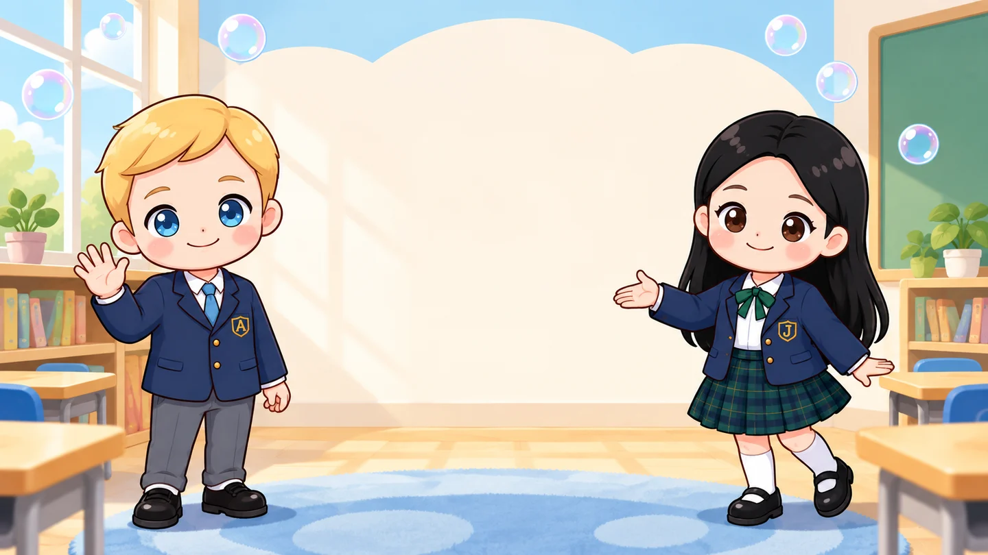 Adam and Jimin welcome the class